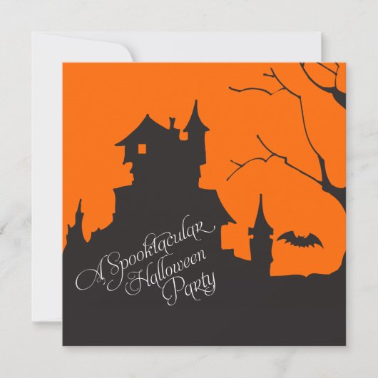 Invitation au Costume Party d'Halloween pour adult (Devant)