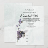 Invitation au cours d'huile essentielle de lavande (Devant / Derrière)