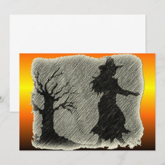 Invitation au crayon sorcier (Devant / Derrière)