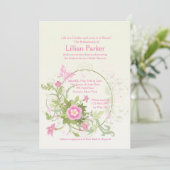 Invitation au croissant de fleurs (Debout devant)