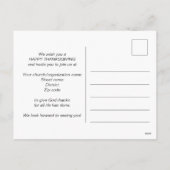 Invitation au culte de THANKSGIVING (Dos)