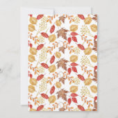 Invitation au défilé de Baby Shower en voiture élé (Dos)