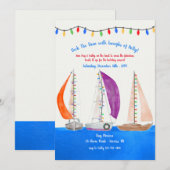 Invitation au défilé de bateaux aux lumières (Devant / Derrière)