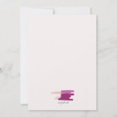 Invitation au défilé de mode de la robe violette (Dos)