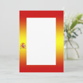 Invitation au dégradé du drapeau espagnol (Debout devant)