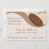 Invitation au déjeuner de café (Dos)