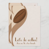 Invitation au déjeuner de café (Devant / Derrière)