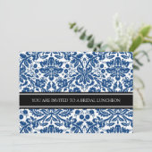 Invitation au déjeuner de la nuptiale Blue Black D (Debout devant)