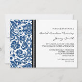 Invitation au déjeuner de la nuptiale Blue Black D (Dos)