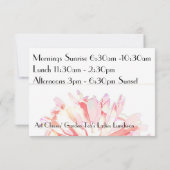 Invitation au déjeuner des dames des cours d'art e (Dos)