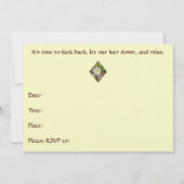 Invitation au déjeuner des femmes Fleurs sauvages  (Dos)