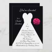 Invitation au déjeuner nuptial — Gown nuptiale en (Devant / Derrière)