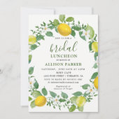 Invitation au déjeuner nuptiale Citrus Watercolor (Devant)