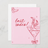 Invitation au dernier rodéo pour l'enterrement de (Devant / Derrière)