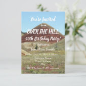 Invitation Au-dessus de la colline 50e fête d'anniversaire (Debout devant)
