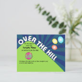 Invitation Au-dessus de la colline 50e Personnaliser Invitati (Debout devant)