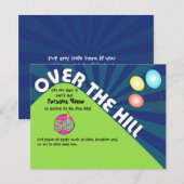 Invitation Au-dessus de la colline 50e Personnaliser Invitati (Devant / Derrière)