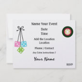 Invitation Au-dessus de la colline - Route 66 - Voitures Vint (Dos)