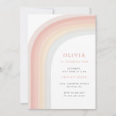 Invitation Au-dessus de la fête d'anniversaire de Rainbow Kid (Devant)