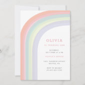 Invitation Au-dessus de la fête d'anniversaire de Rainbow Kid (Devant)