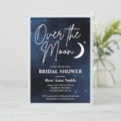 Invitation Au-Dessus De La Fête De La Fête des mariées Lune (Debout devant)