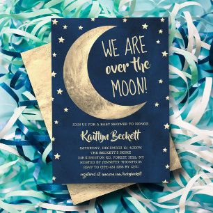 Invitation Au-Dessus De La Lune BABY SHOWER