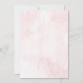 Invitation Au-Dessus De La Lune | Baby shower filles (Dos)