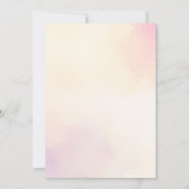 Invitation Au-Dessus De La Lune | Baby shower floral (Dos)