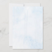 Invitation Au-Dessus De La Lune | Baby shower Garçons (Dos)