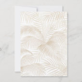 Invitation Au-Dessus De La Lune Boho Palm & Pampas Baby showe (Dos)