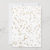 Invitation Au-Dessus De La Lune D'Or Dreamy Boho Baby shower  (Dos)