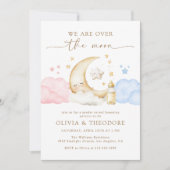 Invitation Au-dessus de la lune Fête de la Révélation de genr (Devant)