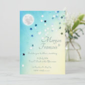 Invitation Au-dessus de la lune - Mariage étoilé (Debout devant)