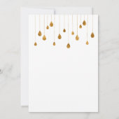 Invitation Au-dessus de la lune pétillant anniversaire de enf (Dos)