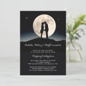 Invitation Au-dessus de la lune Starry Mariage de nuit (Debout devant)