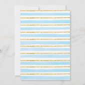 Invitation Au-Dessus De La Lune Teddy Bear Bébé Garçon Douche (Dos)