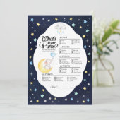 Invitation Au-dessus de l'éléphant de lune ce qui est dans vo (Debout devant)