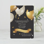 Invitation Au-dessus de l'invitation d'anniversaire de (Debout devant)