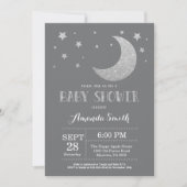 Invitation Au-dessus des parties scintillantes d'argent (Devant)