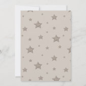 Invitation Au-dessus du Baby shower de la baleine de la Lune (Dos)