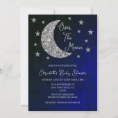 Invitation Au-Dessus Du Baby shower Lune (Devant)