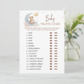 Invitation Au-dessus du Baby shower Lune Caractéristiques béb (Debout devant)