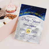 Invitation Au-dessus du Baby shower spatial de la Lune