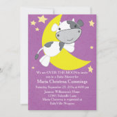 Invitation Au-Dessus Du Baby shower Violet De La L (Devant)