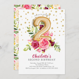 Invitation au deuxième anniversaire de la florale 