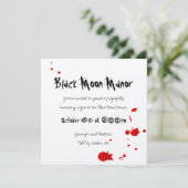 Invitation au diable sanglant Halloween sur la crè (Debout devant)