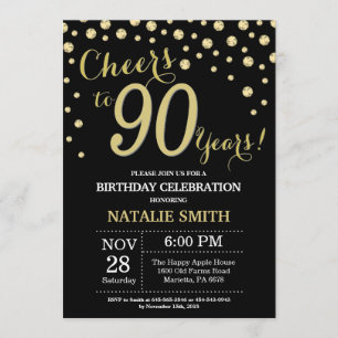 Invitation au diamant du 90e anniversaire de Black