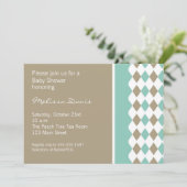 Invitation au diamant turquoise et Brown (Debout devant)