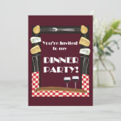 Invitation au dîner-avec devis (Debout devant)