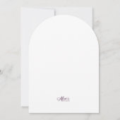 Invitation au dîner boule disco bleu (Dos)